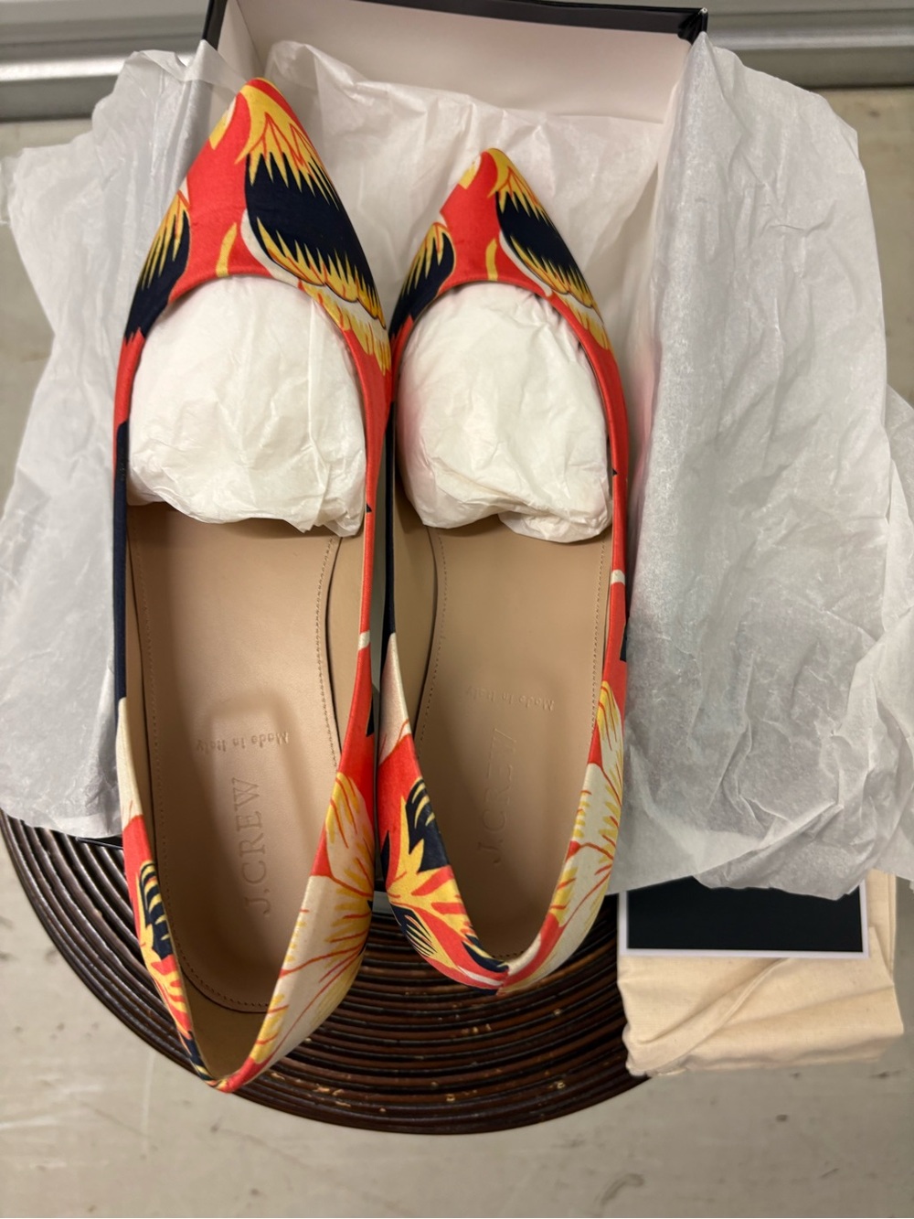 J. Crew Viv Printed Flats. Size 9.5. New.
